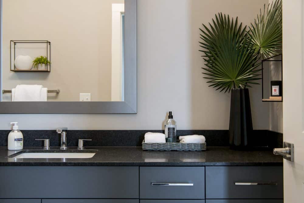 Interior bathroom sink