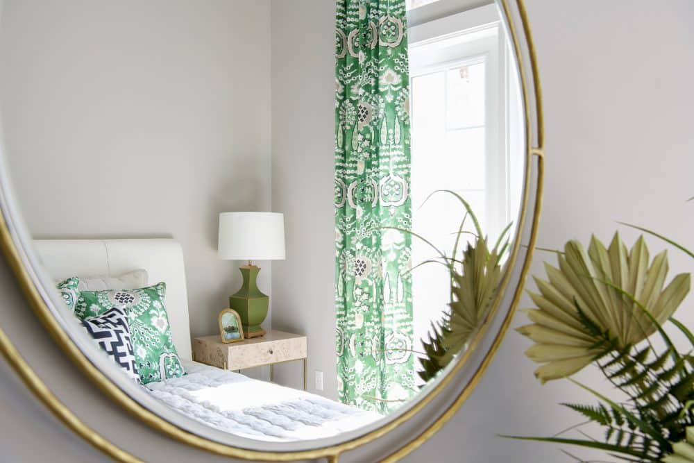 Interior bedroom with window and furniture